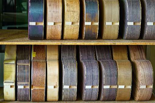 Individualitt ist Trumpf: Fertige Gitarrenkorpora. Foto: Hanika Gitarrenbau
